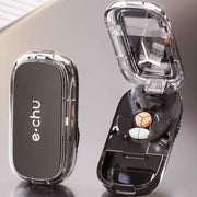 2pcs Starry Black Pill Cutter (1/2 & 1/3 Cutting) In Australia - Darrahopens