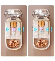 2pcs Starry Black Pill Cutter (1/2 & 1/3 Cutting) In Australia - Darrahopens