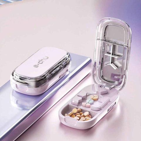 2pcs Cherry Pink Pill Cutter (1/2, 1/3 & 1/4 Cutting) In Australia - Darrahopens