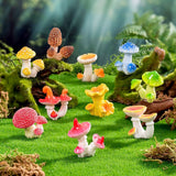 10pcs Artificial Mushroom Ornament-Type 3