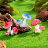 10pcs Artificial Mushroom Ornament-Type 5