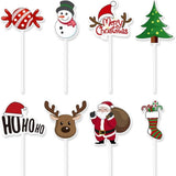 20 Sets Christmas Cake Toppers (8 Pieces Per Set)