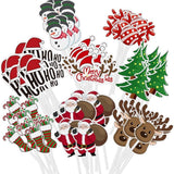20 Sets Christmas Cake Toppers (8 Pieces Per Set)