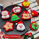 9pcs Christmas Plush Doll Ornaments