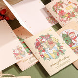 60 Sheets Watercolor Hot Stamping Christmas Greeting Cards Style 3