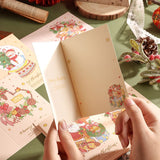 60 Sheets Watercolor Hot Stamping Christmas Greeting Cards Style 2