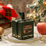 2pcs Square Christmas Apple Gift Box - Dark Green