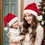 2pcs Knitted Parent-child Red Santa Hats