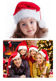3pcs High Pile Santa Hat, Black (Long)