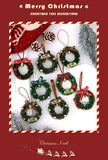 5pcs Mini Christmas Wreaths With Rope