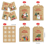 Christmas Mini Paper Bags S716, 24 Pieces
