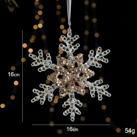 2pcs Snowflake C Christmas Ornament Props In Australia - Darrahopens