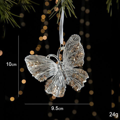 2pcs Butterfly Christmas Ornament Props In Australia - Darrahopens