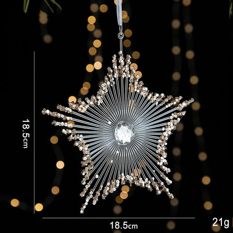 2pcs Five-pointed Star Christmas Ornament Props In Australia - Darrahopens