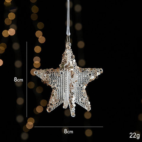 2pcs 3D Five-pointed Star Christmas Ornament Props In Australia - Darrahopens