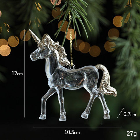 2pcs Unicorn B Christmas Ornament Props In Australia - Darrahopens