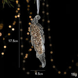 2pcs Feather Christmas Ornament Props In Australia - Darrahopens