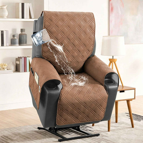 Electric Recliner Sofa Cover - Terracotta In Australia - Darrahopens