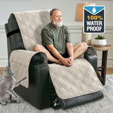 Electric Recliner Sofa Cover - Terracotta
