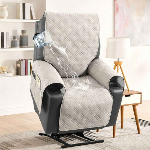 Electric Recliner Sofa Cover - French Grey In Australia - Darrahopens