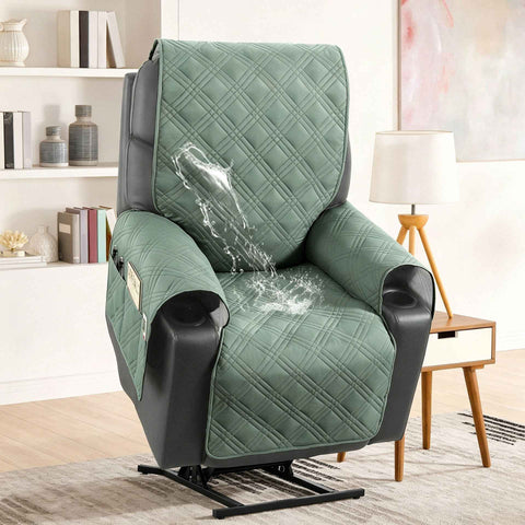 Electric Recliner Sofa Cover - Bean Green In Australia - Darrahopens
