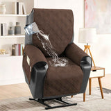 Electric Recliner Sofa Cover - Coffee Brown In Australia - Darrahopens