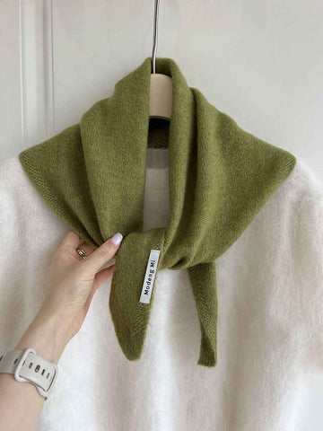 2pcs Fashion Warm Triangle Scarf - Green, 35×105cm In Australia - Darrahopens