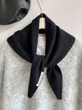 2pcs Fashion Warm Triangle Scarf - Black, 35×105cm In Australia - Darrahopens