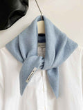 2pcs Fashion Warm Triangle Scarf - Light Blue, 35×105cm In Australia - Darrahopens