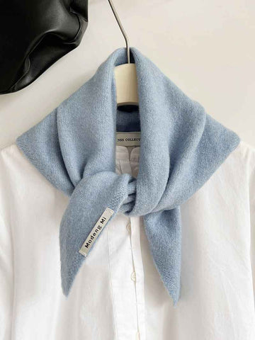 2pcs Fashion Warm Triangle Scarf - Light Blue, 35×105cm In Australia - Darrahopens