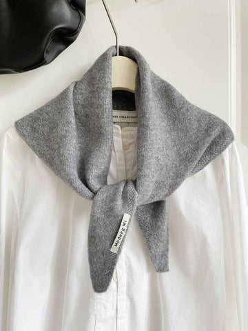 2pcs Fashion Warm Triangle Scarf - Medium Grey, 35×105cm In Australia - Darrahopens