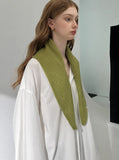 2pcs Fashion Warm Triangle Scarf - Medium Grey, 35×105cm