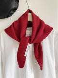 2pcs Fashion Warm Triangle Scarf - Burgundy, 35×105cm In Australia - Darrahopens