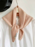 2pcs Fashion Warm Triangle Scarf - Pink, 35×105cm In Australia - Darrahopens