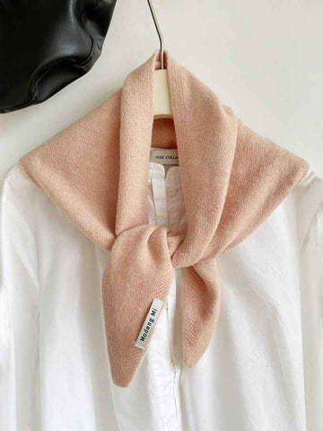 2pcs Fashion Warm Triangle Scarf - Pink, 35×105cm In Australia - Darrahopens