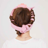 Black Satin No Heat Sleep Hair Curler 9Pcs Gift Set