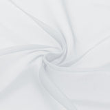 White Light Transparent Window Sheers, 2 Pieces, Multiple Sizes Available