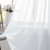 Pink Light Transparent Window Sheers, 2 Pieces, Multiple Sizes Available