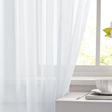 light purple Light Transparent Window Sheers, 2 Pieces, Multiple Sizes Available
