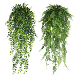 5-Fork Fish Tail Leaf Hanging Vine 3 pieces