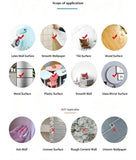 2Sets W10 Halloween Static Window Stickers (9 Sheets Per Set)