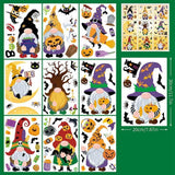 2Sets W13 Halloween Static Window Stickers (9 Sheets Per Set)