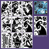 2Sets W14 Halloween Static Window Stickers (9 Sheets Per Set)