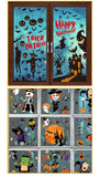 2Sets W17 Halloween Static Window Stickers (9 Sheets Per Set)