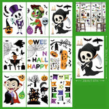 2Sets W07 Halloween Static Window Stickers (9 Sheets Per Set)