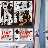 2Sets W04 Halloween Static Window Stickers (9 Sheets Per Set)