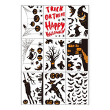 2Sets W04 Halloween Static Window Stickers (9 Sheets Per Set)