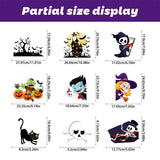2Sets W04 Halloween Static Window Stickers (9 Sheets Per Set)