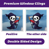 2Sets W04 Halloween Static Window Stickers (9 Sheets Per Set)