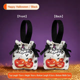 8Pcs Orange Background Ghost Candy Halloween Drawstring Bags With Pumpkin Doll In Australia - Darrahopens